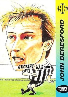 Sticker John Beresford - 1996 Series 1 n. 103 - Promatch