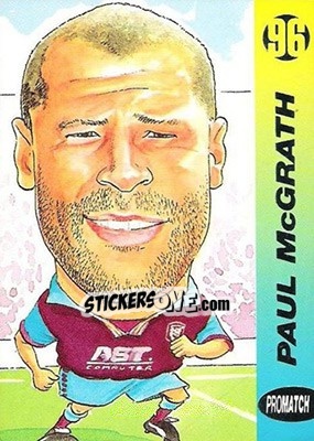 Sticker Paul McGrath - 1996 Series 1 - Promatch