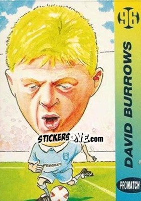 Sticker David Burrows - 1996 Series 1 n. 156 - Promatch