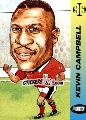 Sticker Kevin Campbell - 1996 Series 1 n. 189 - Promatch