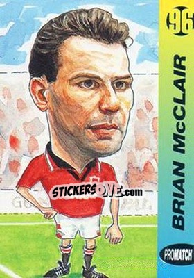 Sticker Brian McClair - 1996 Series 1 n. 190 - Promatch