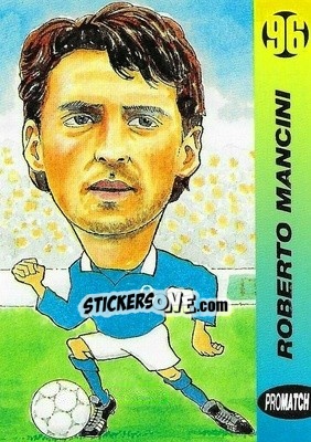 Sticker Roberto Mancini - 1996 Series 1 - Promatch