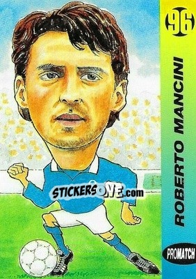 Sticker Roberto Mancini - 1996 Series 1 n. EUR11 - Promatch