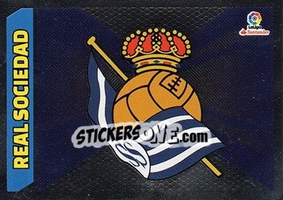 Sticker ESCUDO REAL SOCIEDAD (33) - Liga Spagnola 2017-2018 n. 33 - Colecciones ESTE
