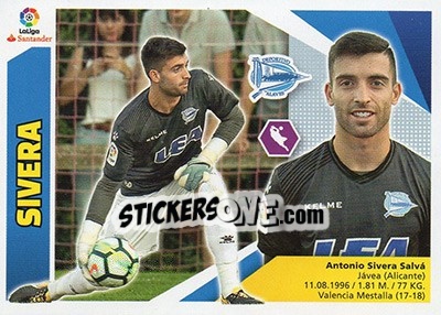 Sticker Sivera (2) - Liga Spagnola 2017-2018 - Colecciones ESTE