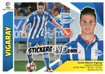 Sticker Vigaray (3) - Liga Spagnola 2017-2018 n. 43 - Colecciones ESTE