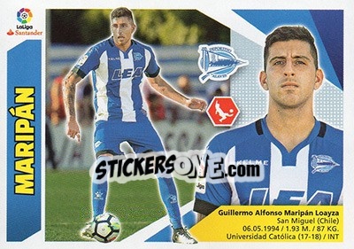 Sticker Maripán (4) - Liga Spagnola 2017-2018 - Colecciones ESTE