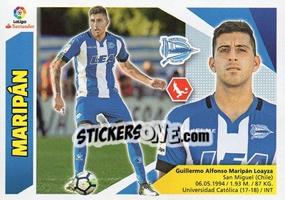 Sticker Maripán (4) - Liga Spagnola 2017-2018 n. 44 - Colecciones ESTE