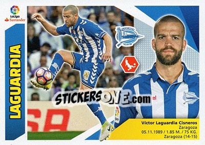 Sticker Laguardia (5A) - Liga Spagnola 2017-2018 n. 45 - Colecciones ESTE