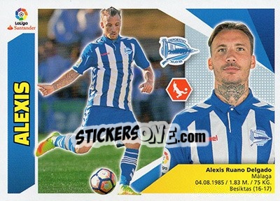 Sticker Alexis (5B) - Liga Spagnola 2017-2018 n. 46 - Colecciones ESTE
