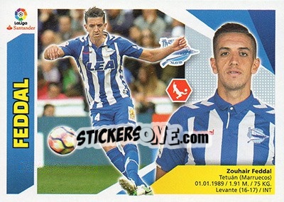 Sticker Feddal (6) - Liga Spagnola 2017-2018 n. 47 - Colecciones ESTE