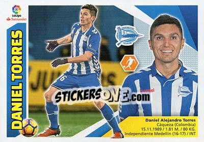 Sticker Daniel Torres (9) - Liga Spagnola 2017-2018 n. 50 - Colecciones ESTE