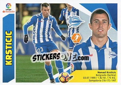 Sticker Krsticic (10) - Liga Spagnola 2017-2018 n. 51 - Colecciones ESTE