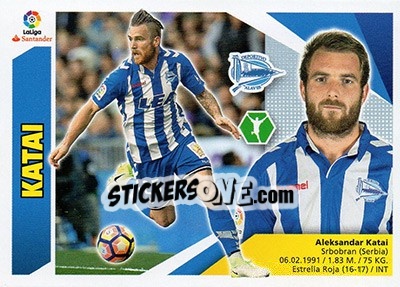Cromo Katai (14A) - Liga Spagnola 2017-2018 n. 55 - Colecciones ESTE