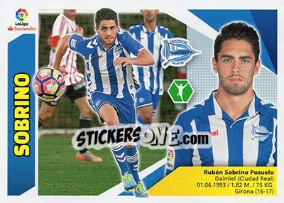 Sticker Sobrino (14B) - Liga Spagnola 2017-2018 n. 56 - Colecciones ESTE