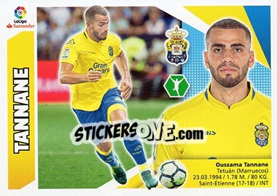 Sticker Tannane (16BIS) - Liga Spagnola 2017-2018 n. 392 - Colecciones ESTE