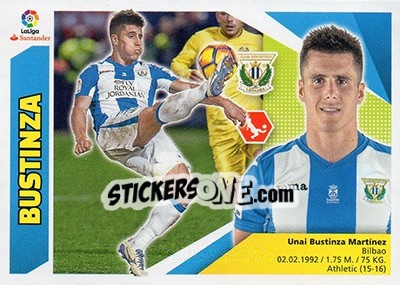 Cromo Bustinza (3A) - Liga Spagnola 2017-2018 n. 403 - Colecciones ESTE