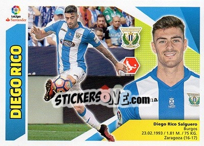 Sticker Diego Rico (4) - Liga Spagnola 2017-2018 - Colecciones ESTE