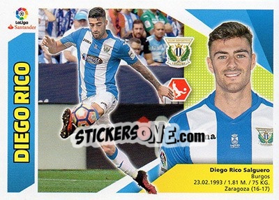 Sticker Diego Rico (4) - Liga Spagnola 2017-2018 n. 405 - Colecciones ESTE