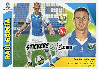 Sticker Raúl García (7) - Liga Spagnola 2017-2018 n. 408 - Colecciones ESTE