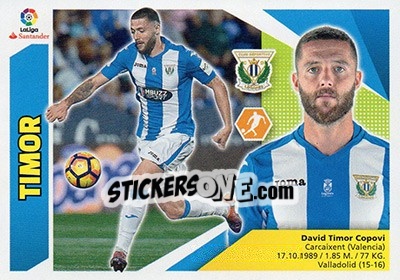Sticker Timor (8) - Liga Spagnola 2017-2018 n. 409 - Colecciones ESTE