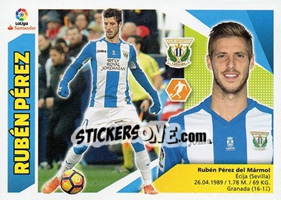 Cromo Rubén Pérez (9) - Liga Spagnola 2017-2018 n. 410 - Colecciones ESTE