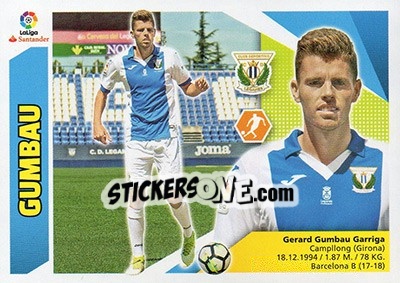 Sticker Gumbau (10B) - Liga Spagnola 2017-2018 - Colecciones ESTE