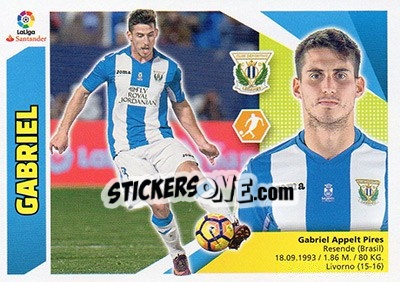 Cromo Gabriel (11) - Liga Spagnola 2017-2018 n. 413 - Colecciones ESTE