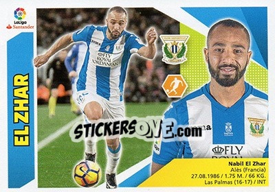 Cromo El Zhar (13) - Liga Spagnola 2017-2018 n. 415 - Colecciones ESTE