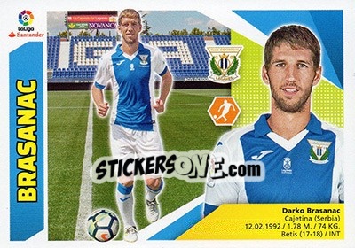 Sticker Brasanac (8BIS) - Liga Spagnola 2017-2018 n. 420 - Colecciones ESTE