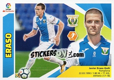 Sticker Eraso (12BIS) - Liga Spagnola 2017-2018 n. 421 - Colecciones ESTE