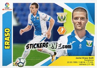 Sticker Eraso (12BIS) - Liga Spagnola 2017-2018 - Colecciones ESTE