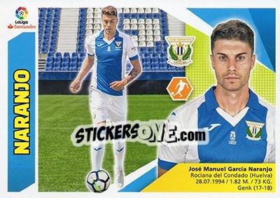 Cromo Naranjo (13BIS) - Liga Spagnola 2017-2018 n. 422 - Colecciones ESTE