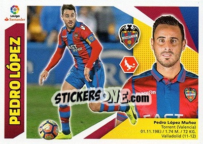 Sticker Pedro López (3) - Liga Spagnola 2017-2018 n. 433 - Colecciones ESTE