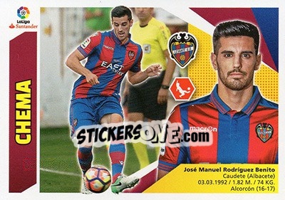 Sticker Chema (4) - Liga Spagnola 2017-2018 n. 434 - Colecciones ESTE