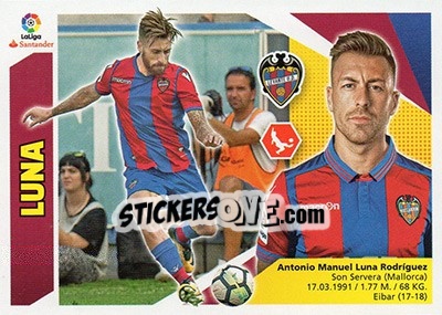 Sticker Luna (7B) - Liga Spagnola 2017-2018 - Colecciones ESTE