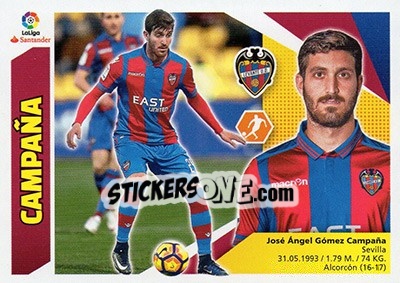 Sticker Campaña (12) - Liga Spagnola 2017-2018 n. 443 - Colecciones ESTE