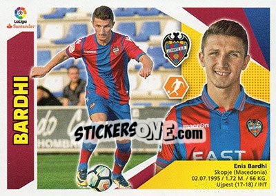 Sticker Bardhi (13) - Liga Spagnola 2017-2018 n. 444 - Colecciones ESTE