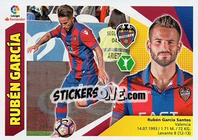 Sticker Rubén García (14B) - Liga Spagnola 2017-2018 n. 446 - Colecciones ESTE