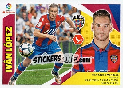 Sticker Iván López (3BIS) - Liga Spagnola 2017-2018 - Colecciones ESTE