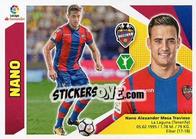 Sticker Nano (15BIS) - Liga Spagnola 2017-2018 n. 452 - Colecciones ESTE