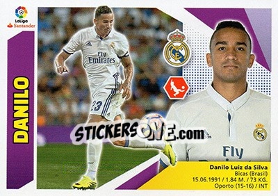 Sticker Danilo (4A) - Liga Spagnola 2017-2018 n. 464 - Colecciones ESTE