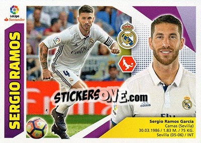 Sticker Sergio Ramos (6) - Liga Spagnola 2017-2018 n. 467 - Colecciones ESTE