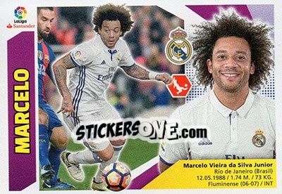 Sticker Marcelo (7) - Liga Spagnola 2017-2018 n. 468 - Colecciones ESTE