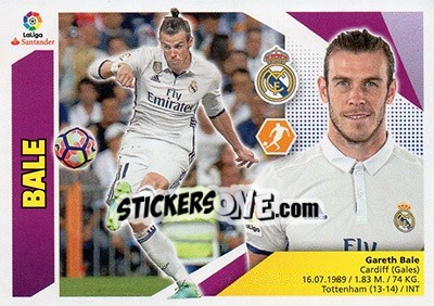 Sticker Bale (12) - Liga Spagnola 2017-2018 n. 474 - Colecciones ESTE