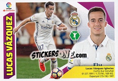 Sticker Lucas Vázquez (14A) - Liga Spagnola 2017-2018 n. 476 - Colecciones ESTE