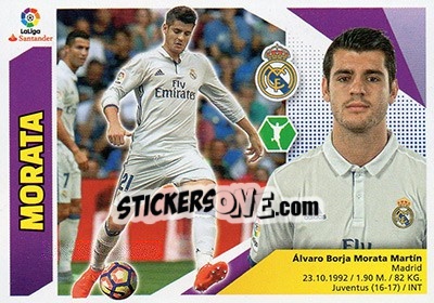 Cromo Morata (14B) - Liga Spagnola 2017-2018 - Colecciones ESTE