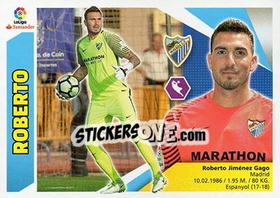 Sticker Roberto (1) - Liga Spagnola 2017-2018 - Colecciones ESTE