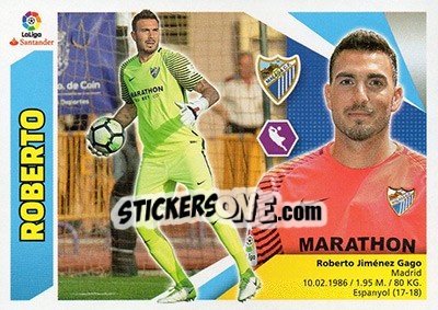 Sticker Roberto (1) - Liga Spagnola 2017-2018 n. 491 - Colecciones ESTE