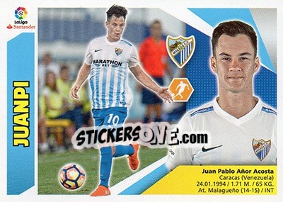 Sticker Juanpi (12A) - Liga Spagnola 2017-2018 n. 502 - Colecciones ESTE
